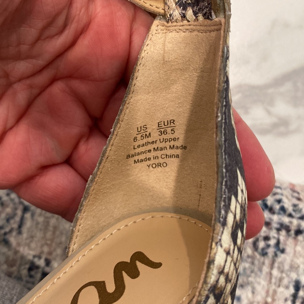 Sam Edelman python block heels - Picture 6 of 9